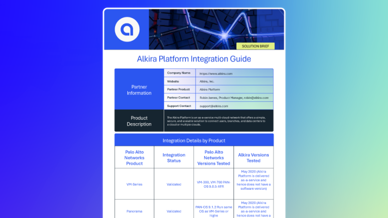Thumb – Palo Alto Network Alkira Integration Guide