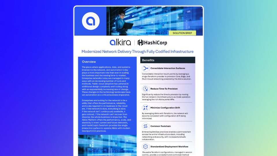 Solution Brief: HashiCorp and Alkira