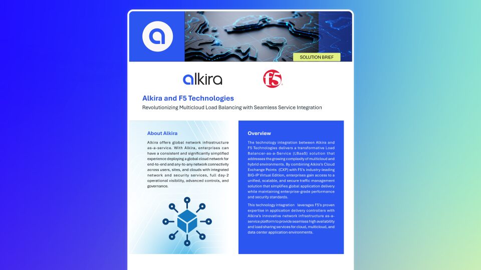 Solution Brief: F5 and Alkira