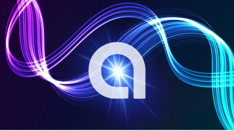 Abstract light pattern illustrating - Measuring Network Modernization with key metrics across operations, cost, risk, and AI performance