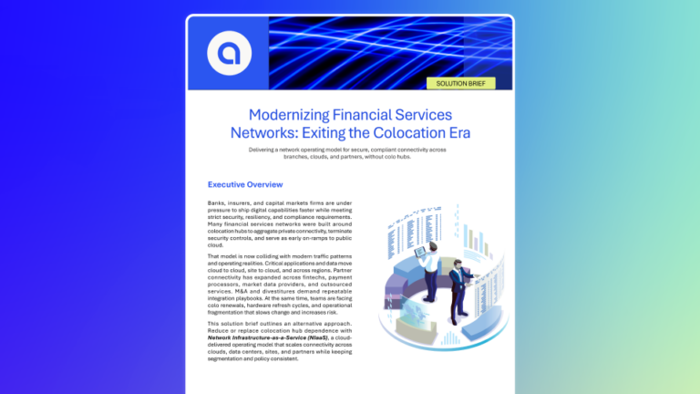 Cover art for Modernizing Financial Services document