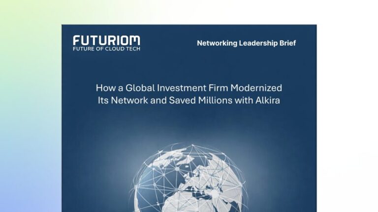 Cover image of Futuriom Networking Leadership Brief
