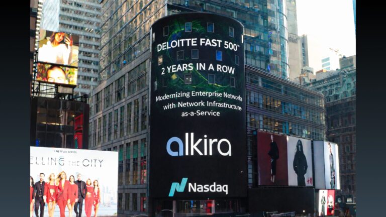 Alkira recognized on Nasdaq Tower