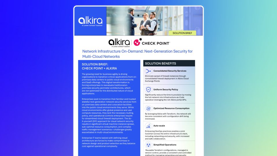 Solution Brief: Check Point and Alkira