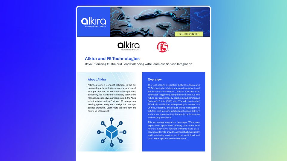 Solution Brief: F5 and Alkira