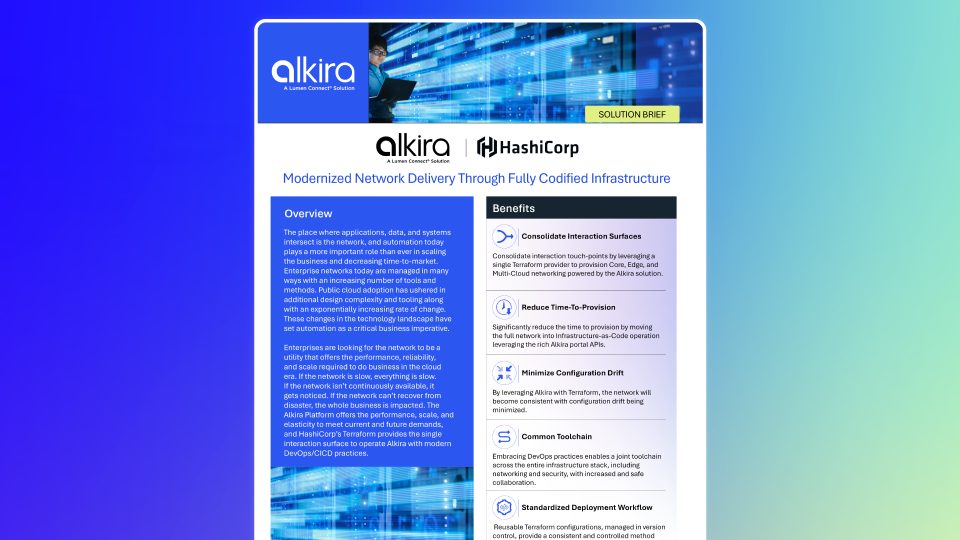 Solution Brief: HashiCorp and Alkira